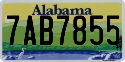 AL license plate 7AB7855