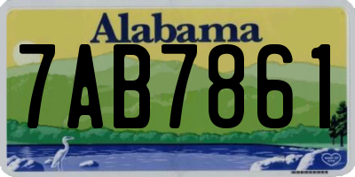 AL license plate 7AB7861
