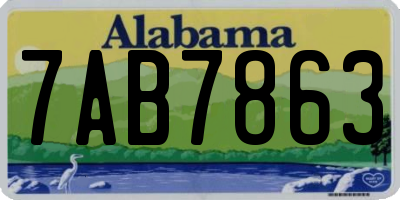 AL license plate 7AB7863