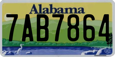AL license plate 7AB7864