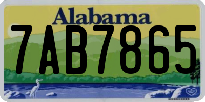 AL license plate 7AB7865