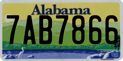 AL license plate 7AB7866