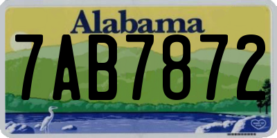 AL license plate 7AB7872