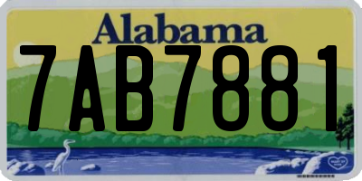 AL license plate 7AB7881