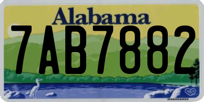 AL license plate 7AB7882