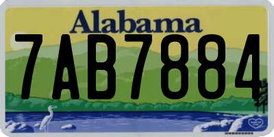AL license plate 7AB7884