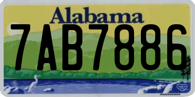AL license plate 7AB7886