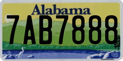 AL license plate 7AB7888