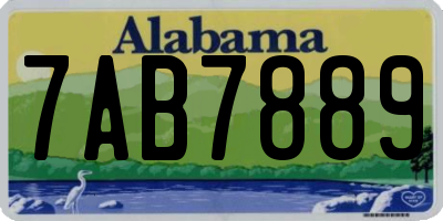 AL license plate 7AB7889