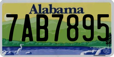 AL license plate 7AB7895