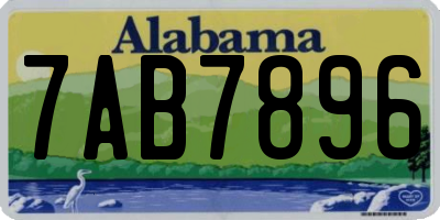 AL license plate 7AB7896