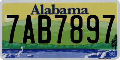 AL license plate 7AB7897
