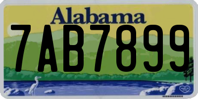 AL license plate 7AB7899