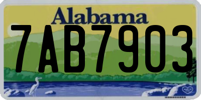 AL license plate 7AB7903
