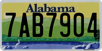AL license plate 7AB7904