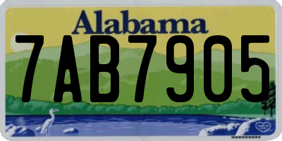 AL license plate 7AB7905