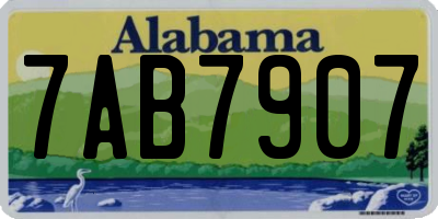 AL license plate 7AB7907