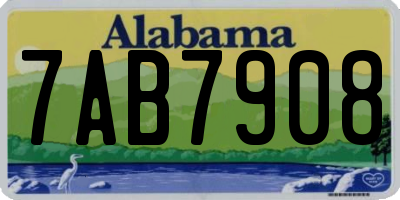 AL license plate 7AB7908