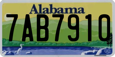 AL license plate 7AB7910