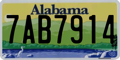 AL license plate 7AB7914