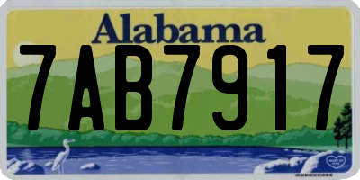 AL license plate 7AB7917