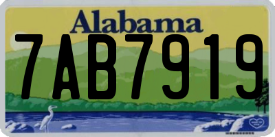 AL license plate 7AB7919