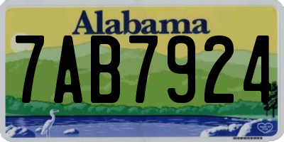 AL license plate 7AB7924