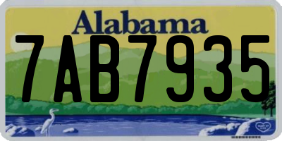 AL license plate 7AB7935