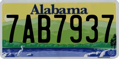 AL license plate 7AB7937