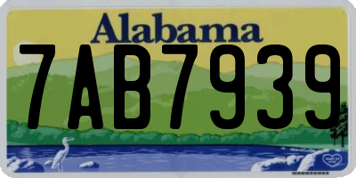 AL license plate 7AB7939