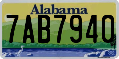 AL license plate 7AB7940
