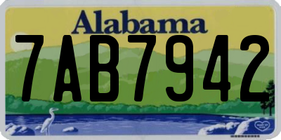 AL license plate 7AB7942