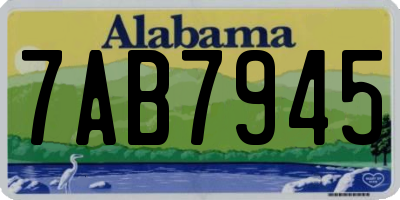AL license plate 7AB7945