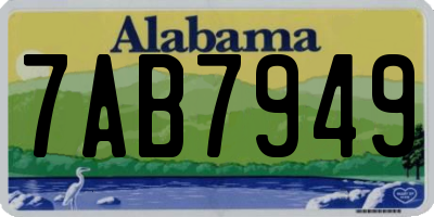 AL license plate 7AB7949