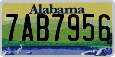 AL license plate 7AB7956