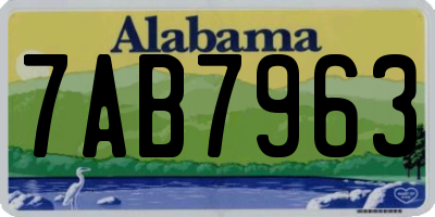 AL license plate 7AB7963