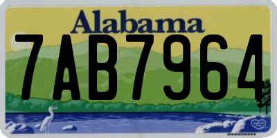 AL license plate 7AB7964