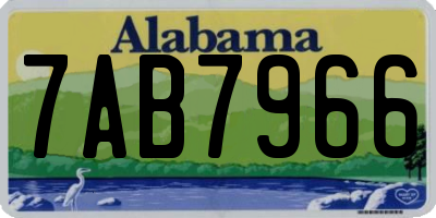 AL license plate 7AB7966