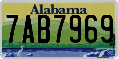 AL license plate 7AB7969