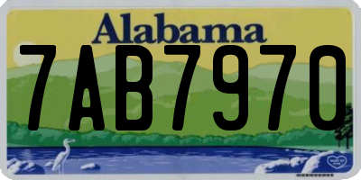 AL license plate 7AB7970