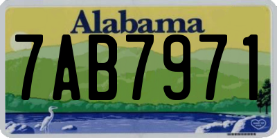 AL license plate 7AB7971