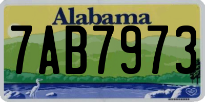 AL license plate 7AB7973