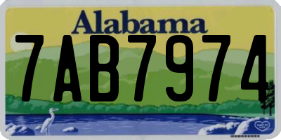 AL license plate 7AB7974