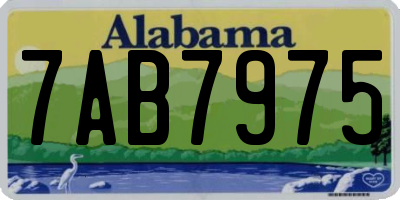 AL license plate 7AB7975