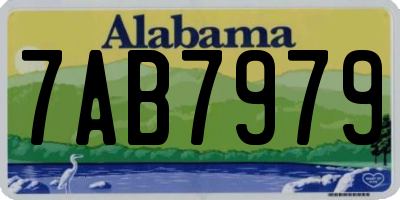 AL license plate 7AB7979