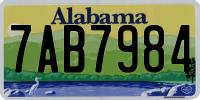 AL license plate 7AB7984