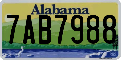 AL license plate 7AB7988