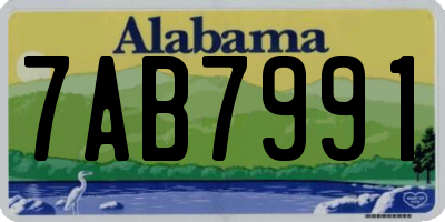 AL license plate 7AB7991