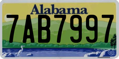 AL license plate 7AB7997