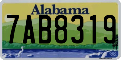 AL license plate 7AB8319